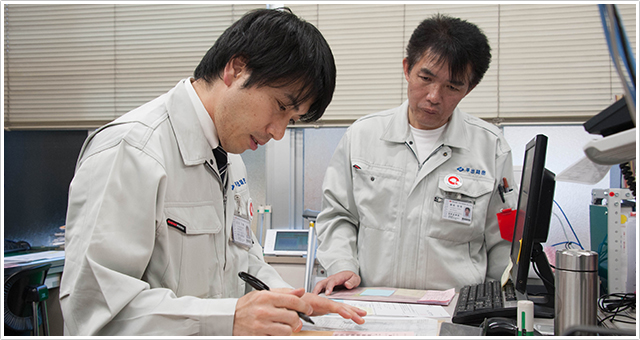 インタビューの様子